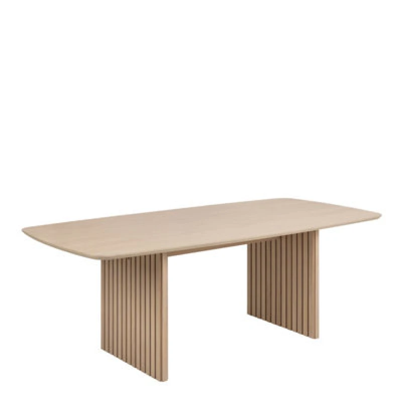 Image of Furniture To Go Christo Dining Table In White Pigmented Oak 220X75Cm