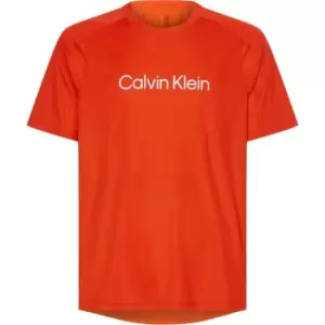 Image of Calvin Klein Performance Logo T Shirt - Red