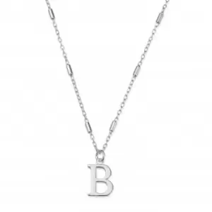 Image of Iconic Initial B Silver Necklace SNCC4040B