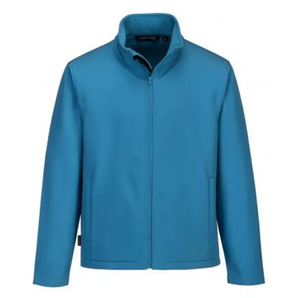 Image of Portwest Mens Print and Promo Softshell Jacket TK20AQRS Colour: Aqua