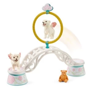 Image of SCHLEICH Bayala Winged Baby Lion Training Toy Figure Set