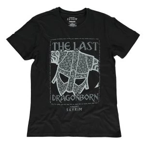 Image of The Elder Scrolls - Skyrim Last Dragonborn Mens Small T-Shirt - Black