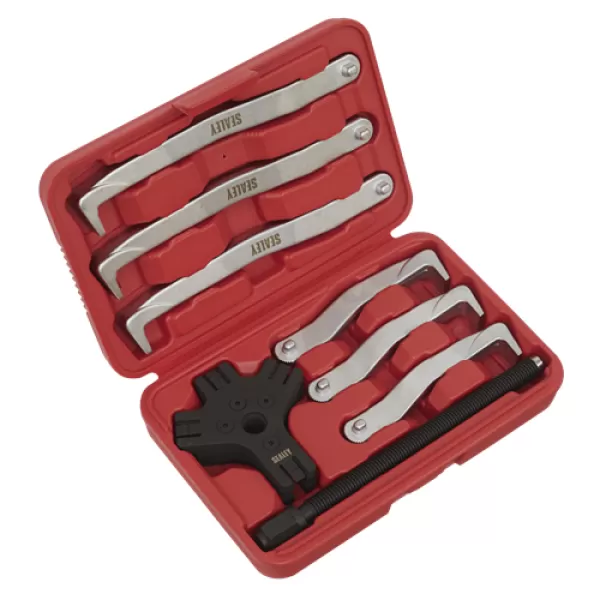 Image of Sealey VS83 Fast Action Twin/Triple Leg Reversible Puller Set 8pc 150 & 220mm