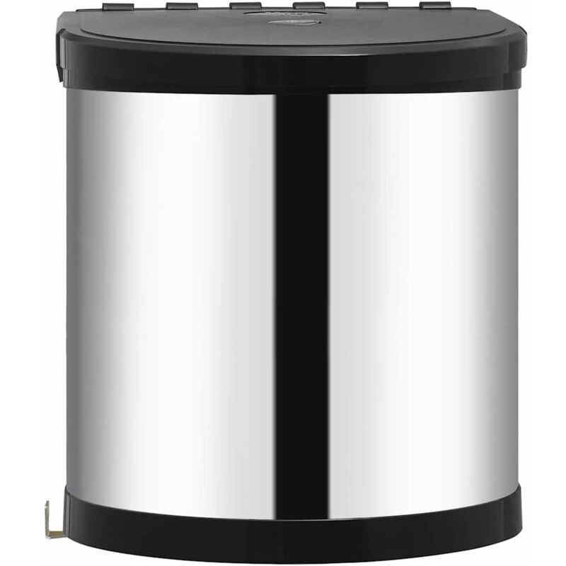 Image of VIDAXL Kitchen Built-in Dust Bin Stainless Steel 12 L vidaXL 51172