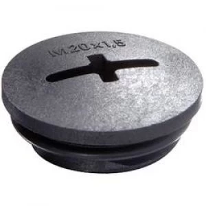 Image of Wiska 10064643 EVSG ORD M16 RAL 9005 Locking Screw With Fitted O Ring Metric