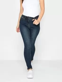Image of PixieGirl Petite Mid Blue Ava Skinny Jean 27" - Blue Size 6, Women