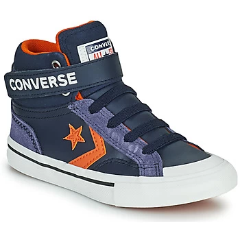 Image of Converse PRO BLAZE STRAP LEATHER TWIST HI boys's Childrens Shoes (High-top Trainers) in Blue,4,10 kid