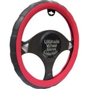 Image of Streetwize Steering Wheel Glove Black/Red - Sports Grip