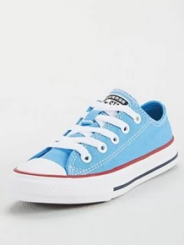 Image of Converse Chuck Taylor All Star Ox Twisted Varsity Childrens Trainers - Blue/White, Size 11