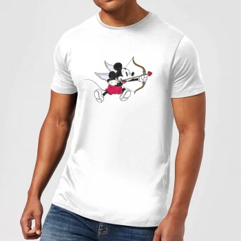 Image of Disney Mickey Cupid Mens T-Shirt - White - XS