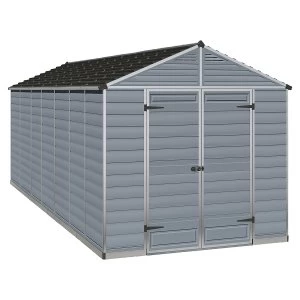 Image of Palram SkyLight Shed 8 x 16 - Grey