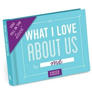 Image of Knock Knock What I Love About Us Fill in the Blank Journal Notebook / blank book 2015