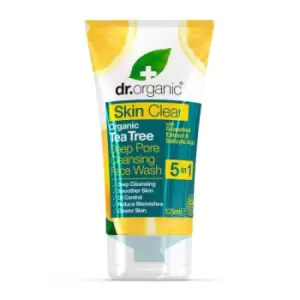 Image of Dr Organic Skin Clear Deep Pore Face Wash 125ml