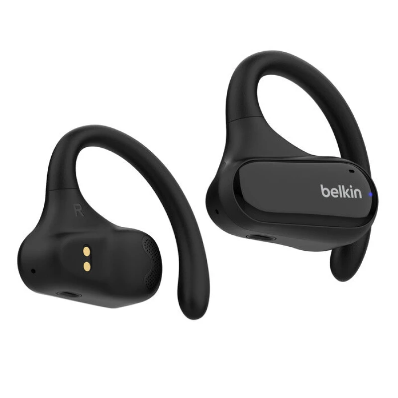 Image of Belkin SoundForm ClearFit Headset True Wireless Stereo (TWS) Ear-hook Calls/Music/Sport/Everyday Bluetooth Black AUC013CTBK