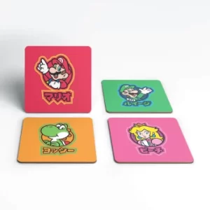 Image of Nintendo Super Mario Good Guys Kanji Coaster Set