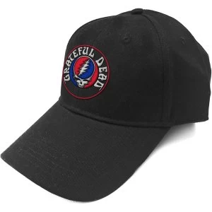 Image of Grateful Dead - Steal Your Face Logo Unisex Baseball Cap - Black