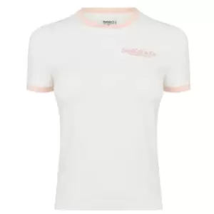 Image of SoulCal Embroidered Ringer T Shirt Womens - White