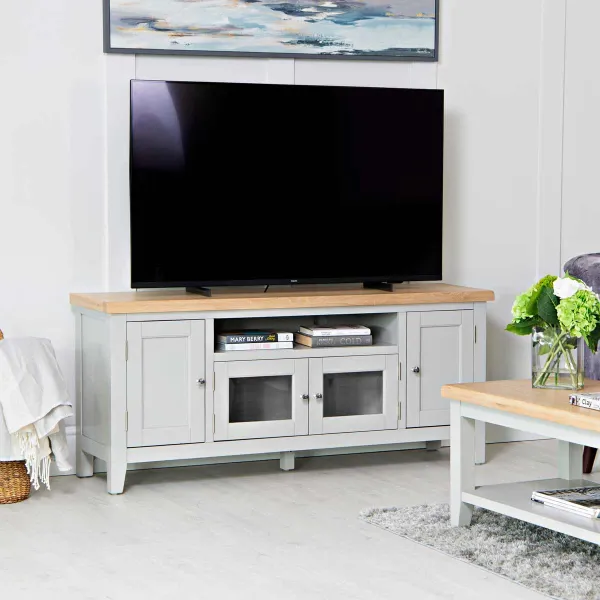 Image of K Living Lina Large TV Unit Grey