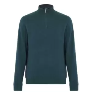 Image of Callaway Tour Authentic Cashmere Quarter Zip Jumper Mens - Green
