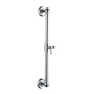 Image of BQ Silver Chrome Effect Shower Riser Rail