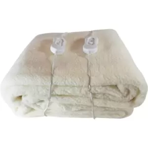 Image of Premium Comfort Electric Heated Blanket, Remote Control with 3 Heat Settings in Soft Fleece - super king - Schallen