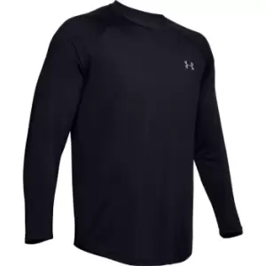 Image of Under Armour Recover Long Sleeve T Shirt Mens - Black