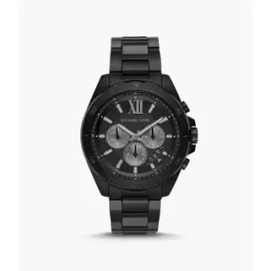Image of Michael Kors Mens Brecken Chronograph Stainless Steel Watch - Black