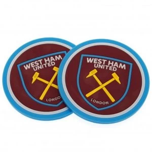 Image of West Ham United FC 2 Pack Coaster Set