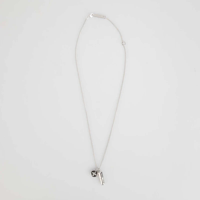 Image of Ambush Ambush Pill Charm Necklace - Silver One Size Male