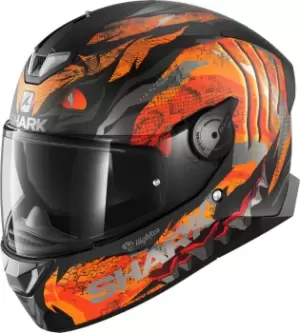Image of Shark SKWAL 2 Iker Lecuona Helmet, black-orange-silver Size M black-orange-silver, Size M