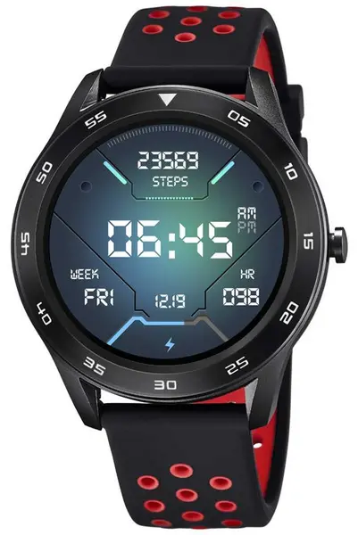 Image of Lotus L50013/4 SmarTime Mens Black Silicone Strap + Watch