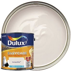 Image of Dulux Easycare Washable & Tough Nutmeg White Matt Emulsion Paint 2.5L