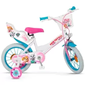Image of Paw Patrol 14" Wheel Childrens Bicycle, white