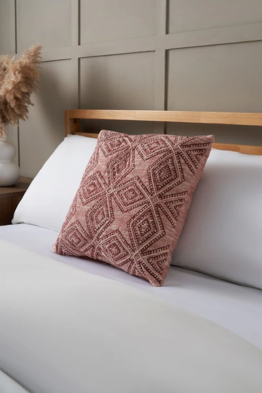 Image of Bhs Cadiz Cushion Terracotta
