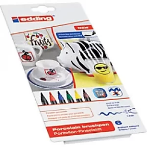 Image of edding E4200 Marker Pen Round tip Assorted Pack 6