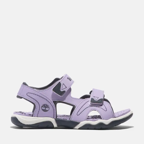 Image of Timberland Adventure Seeker 2-strap Sandal For Youth In Purple Purple Kids, Size 2.5