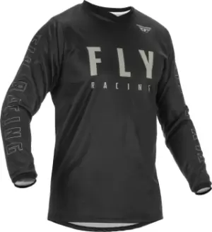 Image of Fly Racing F-16 Motocross Jersey, black-grey, Size S, black-grey, Size S