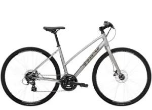 Image of 2023 Trek FX 1 Stagger Disc Hybrid Bike in Metallic Gunmetal