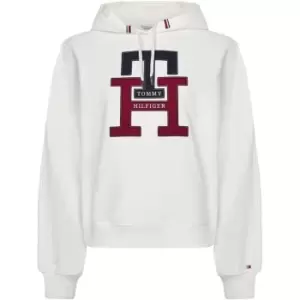 Image of Tommy Hilfiger Large Monogram Th Hoodie - Cream