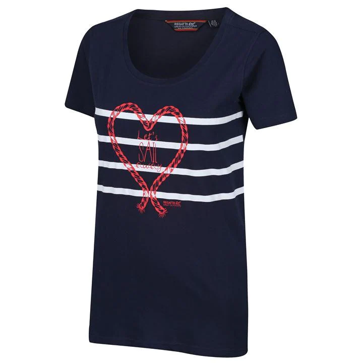 Image of Regatta Blue 'Filandra IV' Printed Short Sleeves T-Shirt - 8