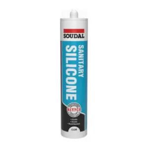 Image of Sanitary Silicone Clear 290ml - Soudal