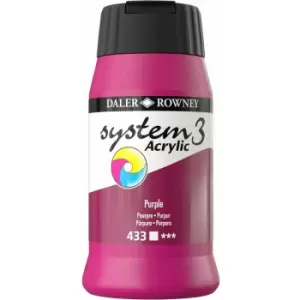 Image of Daler Rowney System 3 Acrylic Paint Purple (500ml)