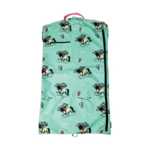 Image of Hy Childrens/Kids Thelwell Collection Trophy Garment Bag (One Size) (Mint/Pink/Black)