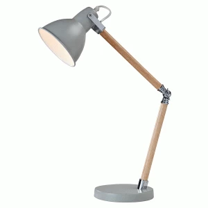 Image of Village At Home Drake Table Lamp - Grey