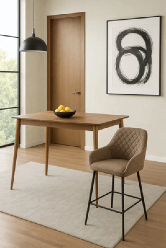 Image of Ds Living Florence Bar Stool In Silver Sega