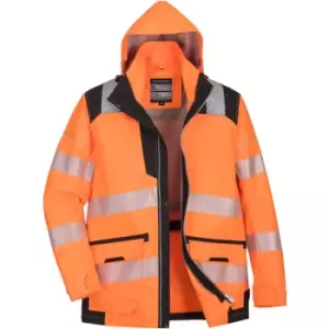 Image of PW367OBRM - sz M PW3 Hi-Vis 5-in-1 jacket Orange/Black - Orange/Black - Portwest