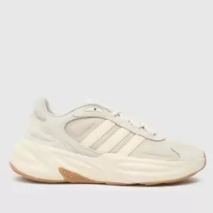 Image of adidas ozelle trainers in white & beige