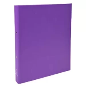 Image of Exacompta Ring Binder 54376E Polypropylene A4 30 mm 2 ring Purple Pack of 20