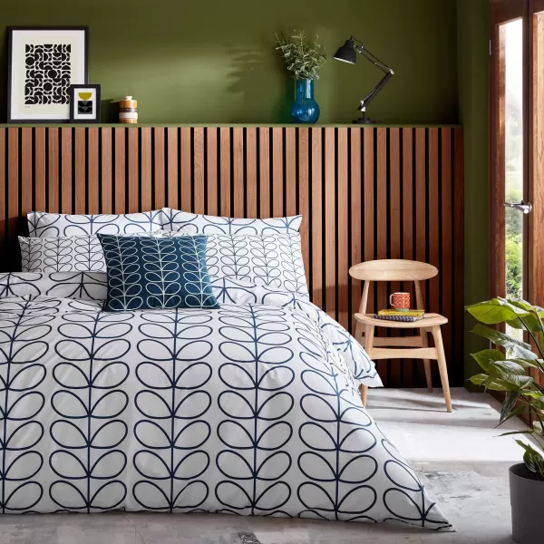 Image of Orla Kiely Linear Stem Duvet Cover, Double, Whale