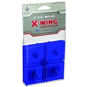 Image of Star Wars X wing Bases and Pegs Accessory Pack Blue